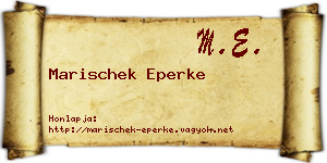 Marischek Eperke névjegykártya